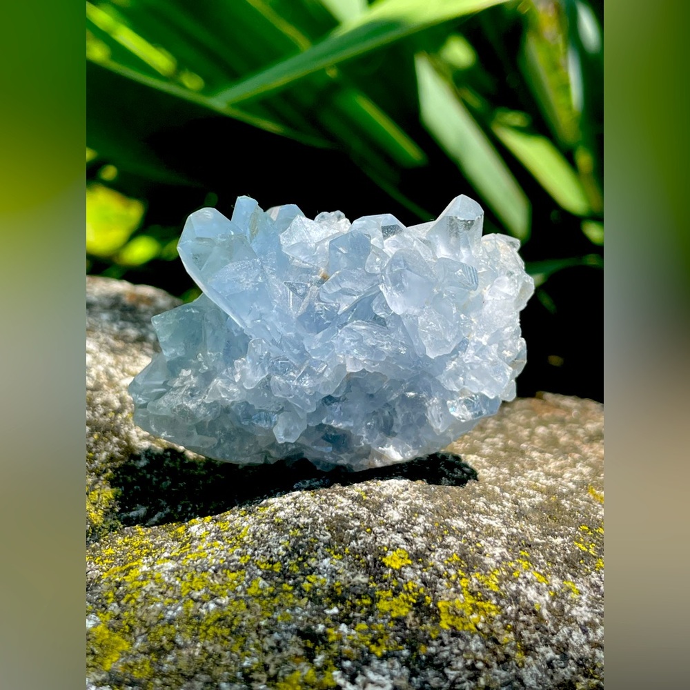 Blue Celestite Crystal Cluster
